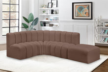 Load image into Gallery viewer, Arc - Faux Leather 5 Piece Corner Modular Sofa