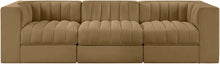 Load image into Gallery viewer, Rummi - Velvet Performance Fabric Upholstered 3 Piece Modular Sofa