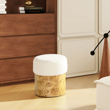 Load image into Gallery viewer, Nebula - Round Upholstered Ottoman - White