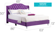 Load image into Gallery viewer, Upholstered Bed Transitional