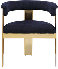 Load image into Gallery viewer, Romeo - Boucle Dining Chair With Gold Base (Set of 2)