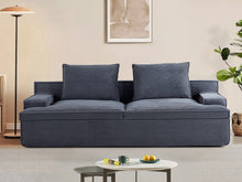 Load image into Gallery viewer, Nimbus - Oversized Full Foam 4 Seater Couch For Living Room Upholstered In Soft, Wide Armrests