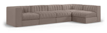 Load image into Gallery viewer, Rummi - Velvet Performance Fabric Upholstered 5 Piece Modular Sectional, L-Shaped (Right)