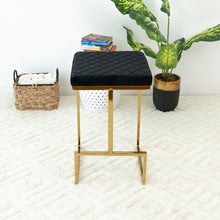 Load image into Gallery viewer, Joel - Mid Century Modern Luxury Upholstered Stool