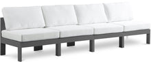 Load image into Gallery viewer, Nizuc - Outdoor Patio 4 Seat Armless Modular Sofa With Gray Frame