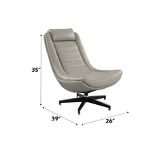 Load image into Gallery viewer, Piran - Top Grain Leather Accent Chair With Swivel - Twilight