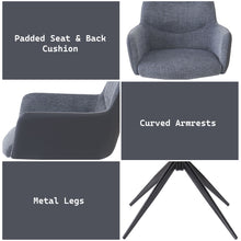 Load image into Gallery viewer, Hester - Arm Chair (Set of 2) - Gray
