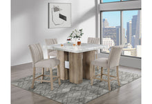 Load image into Gallery viewer, D04 - 5 Piece Dining Room Set (Bar Table And 4 Bar Stools) - Natural / Silver