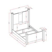 Load image into Gallery viewer, Lorenzo - 5 Piece Bedroom Set With Glittered Detailing