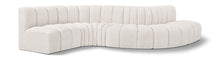 Load image into Gallery viewer, Arc - Boucle Fabric 6 Piece Curved Modular Sofa