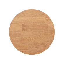Load image into Gallery viewer, Kenzie - Fluted Pillar Round Accent Side Table - Light Natural Brown