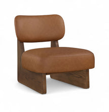 Load image into Gallery viewer, Vetra - Vegan Leather Upholstered Accent Chair With Brown Base