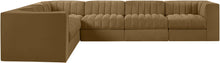 Load image into Gallery viewer, Rummi - Velvet Performance Fabric Upholstered 6 Piece Modular Sectional (With 3 Corner Chairs)