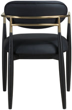 Load image into Gallery viewer, Riccio - Faux Leather Dining Arm Chair (Set of 2) - Black And Gold Frame