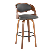 Load image into Gallery viewer, Pino - Mid Century Modern Fixed Height Barstool With Swivel & Round Footrest (Set of 2)