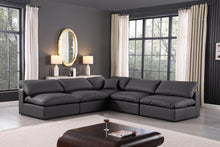Load image into Gallery viewer, Comfy - 5 Piece Faux Leather Modular Corner Armless Sectional