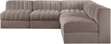 Load image into Gallery viewer, Rummi - Armless Velvet Performance Fabric Upholstered 5 Piece Modular Sectional