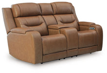 Load image into Gallery viewer, Knightington - Power Reclining Loveseat With Audio Seating