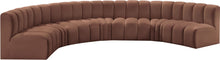 Load image into Gallery viewer, Arc - Faux Leather 7 Piece U-Shaped Modular Sofa