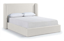 Load image into Gallery viewer, Kendall - Linen Textured Fabric Upholstered Bed - Cream