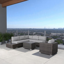 Load image into Gallery viewer, Stylish Entertainment Sectional Set, Outdoor Living