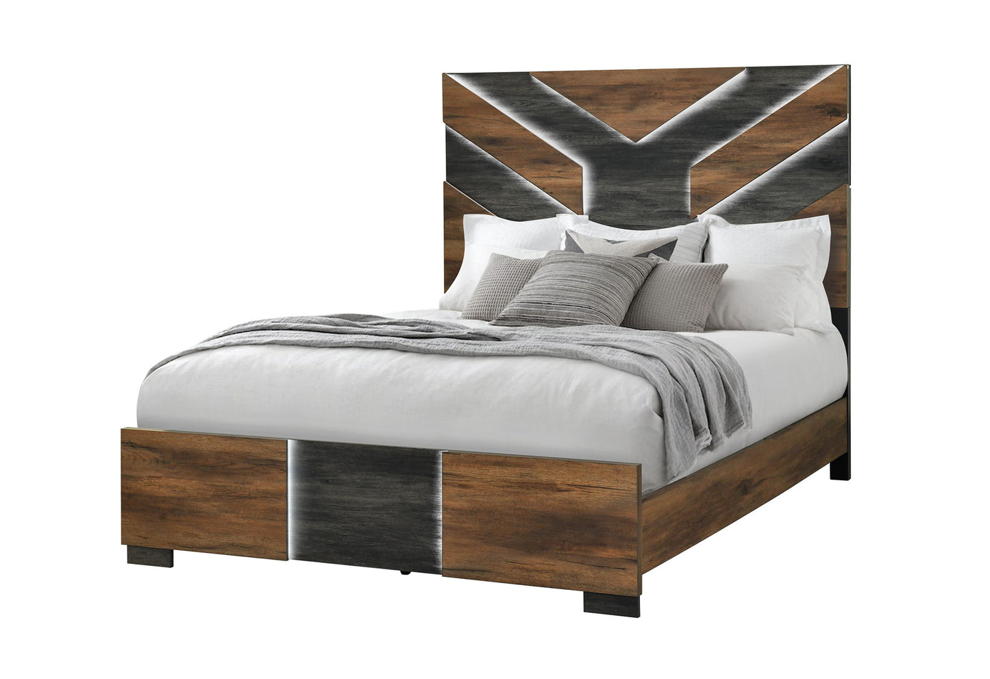 Optimus - Queen Bed / King Bed Side Rails - Black / Brown