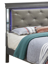 Load image into Gallery viewer, Bed With LED Light Accents Headboard