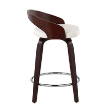 Load image into Gallery viewer, Grotto - Contemporary Fixed Height Counter Stool & Swivel With Round Footrest (Set of 2)