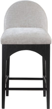 Load image into Gallery viewer, Waldorf - Chenille Stool With Black Legs