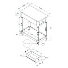 Load image into Gallery viewer, Accent End Table, 2 Tier, Storage Drawer, Traditional Stylish Design
