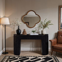 Load image into Gallery viewer, Astrid - Solid Wood And Oak Veneer Console Table