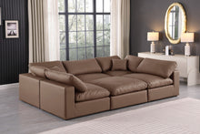 Load image into Gallery viewer, Comfy - 6 Piece Faux Leather Sectional