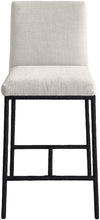 Load image into Gallery viewer, Reeves - Chenille Fabric Upholstered Counter Stool (Set of 2) - Black Base