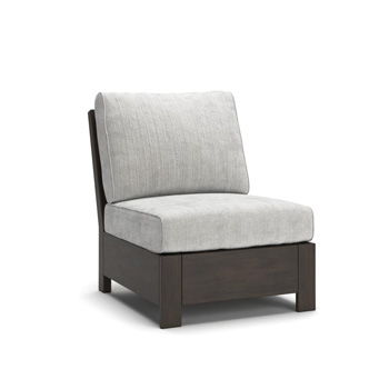 Mesa Valley - Armless Chair With Cushion - Light Gray / Dark Brown - Ego Home Furniture
