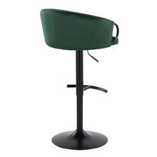 Load image into Gallery viewer, Claire - Contemporary Adjustable Barstool With Swivel With Rounded T Footrest (Set of 2)