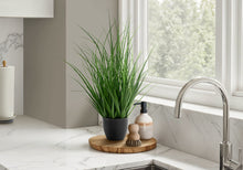Load image into Gallery viewer, 23" Tall, Artificial Plant, Grass, Indoor, Faux, Fake, Table, Greenery, Potted, Real Touch, Decorative - Green / Black