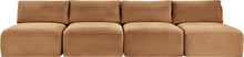 Load image into Gallery viewer, Shaggy - Fabric 4 Seat Modular Armless Sofa