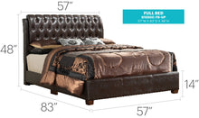 Load image into Gallery viewer, Tufted Upholstered Bed