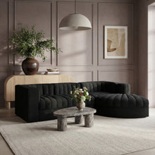 Load image into Gallery viewer, Rummi - Velvet Performance Fabric Upholstered 4 Piece Modular Sectional, With Reverse Corner Chair