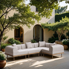 Load image into Gallery viewer, Laguna - 4 Piece 106.5" Upholstered Outdoor Patio Modular Sectional