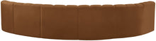 Load image into Gallery viewer, Arc - Velvet 6 Piece U-Shaped Modular Sofa - Saddle