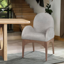 Load image into Gallery viewer, Waldorf - Chenille Dining Arm Chair With Natural Legs