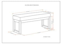 Load image into Gallery viewer, Milltown - Upholstered Ottoman Bench