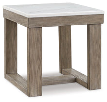 Load image into Gallery viewer, Loyaska - Square End Table - Brown / Ivory