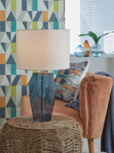 Load image into Gallery viewer, Tallow - Glass Table Lamp - Blue