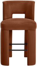 Load image into Gallery viewer, Zuno - Velvet Performance Fabric Upholstered Bar Stool (Set of 2)