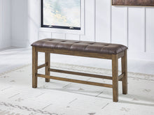 Load image into Gallery viewer, Urbinforte - Double Counter Height Upholstered Bench - Light Brown