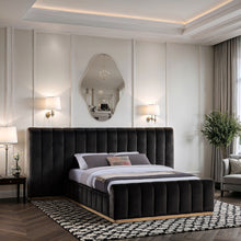 Load image into Gallery viewer, Amara - Velvet Upholstered Bed