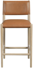 Load image into Gallery viewer, Andie - Vegan Leather Upholstered Counter Stool - Natural Base