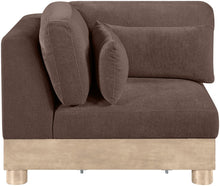 Load image into Gallery viewer, Turin - Chenille Fabric Upholstered Modular Corner Chair - Natural Base